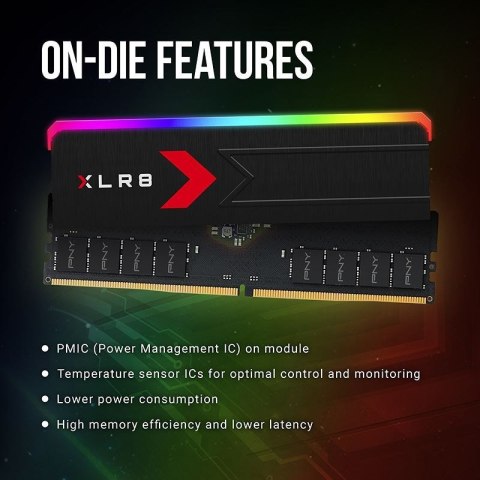 PNY MD32GK2D5600036XRGB moduł pamięci 32 GB 2 x 16 GB DDR5 PNY MD32GK2D5600036XRGB moduł pamięci 32 GB 2 x 16 GB DDR5