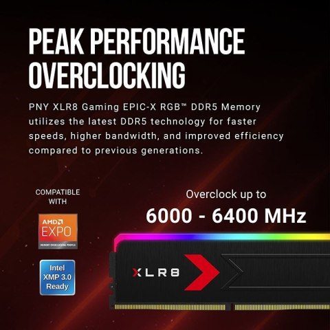 PNY MD32GK2D5600036XRGB moduł pamięci 32 GB 2 x 16 GB DDR5 PNY MD32GK2D5600036XRGB moduł pamięci 32 GB 2 x 16 GB DDR5