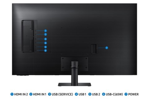 Samsung M70D monitor komputerowy 109,2 cm (43") 3840 x 2160 px 4K Ultra HD LCD Czarny Samsung M70D monitor komputerowy 109,2 cm (43") 3840 x 2160 px 4K Ultra HD LCD Czarny