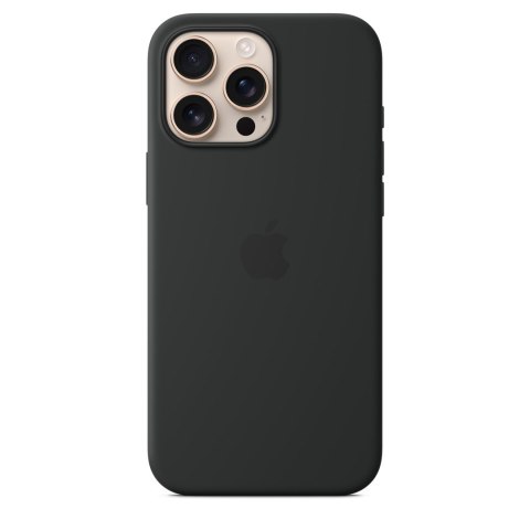 Silikonowe etui Apple iPhone 16 Pro Max z MagSafe - Czarne Silikonowe etui Apple iPhone 16 Pro Max z MagSafe - Czarne