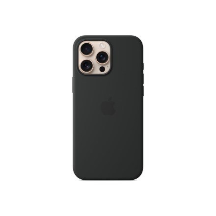 Silikonowe etui Apple iPhone 16 Pro Max z MagSafe - Czarne Silikonowe etui Apple iPhone 16 Pro Max z MagSafe - Czarne