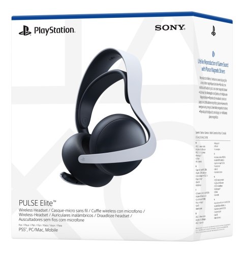 Sony PULSE Elite Zestaw słuchawkowy Bezprzewodowy Opaska na głowę Gaming Bluetooth Czarny, Biały Sony PULSE Elite Zestaw słuchawkowy Bezprzewodowy Opaska na głowę Gaming Bluetooth Czarny, Biały