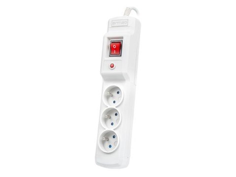 Armac Multi M3 | Listwa zasilająca | przeciwprzepięciowa, 3 gniazda, przewód 3m, szara