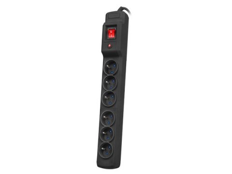 Armac Multi M6 | Listwa zasilająca | przeciwprzepięciowa, 6 gniazd, przewód 1,5m, czarna Armac Multi M6 | Listwa zasilająca | przeciwprzepięciowa, 6 gniazd, przewód 1,5m, czarna