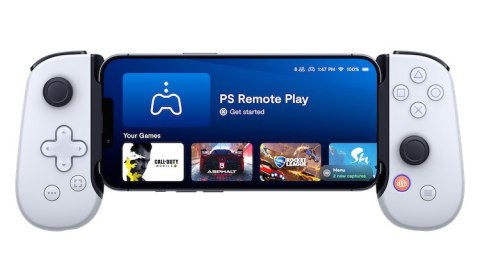 Backbone One for iPhone PlayStation Edition Biały Lightning Gamepad PC, Playstation, iOS Backbone One for iPhone PlayStation Edition Biały Lightning Gamepad PC, Playstation, iOS