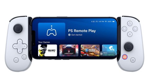 Backbone One for iPhone PlayStation Edition Biały Lightning Gamepad PC, Playstation, iOS Backbone One for iPhone PlayStation Edition Biały Lightning Gamepad PC, Playstation, iOS