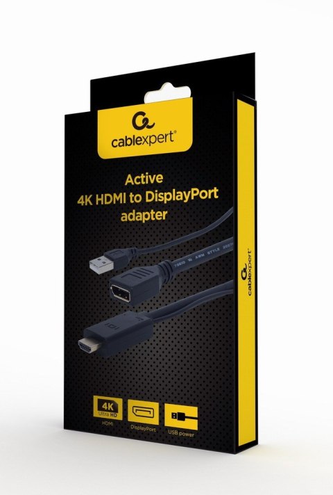 I/O ADAPTER HDMI TO DP/BLACK A-HDMIM-DPF-01 GEMBIRD I/O ADAPTER HDMI TO DP/BLACK A-HDMIM-DPF-01 GEMBIRD