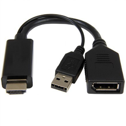 I/O ADAPTER HDMI TO DP/BLACK A-HDMIM-DPF-01 GEMBIRD I/O ADAPTER HDMI TO DP/BLACK A-HDMIM-DPF-01 GEMBIRD