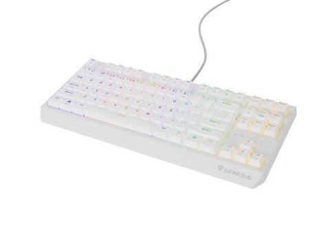 KLAWIATURA DLA GRACZY GENESIS THOR 230 TKL US RGB MECHANICZNA OUTEMU RED BIAŁA HOT SWAP