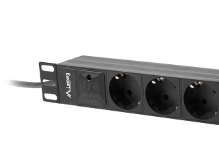 LANBERG LISTWA ZASILAJĄCA RACK 10" (1U, 10A, 3X SHUKO)