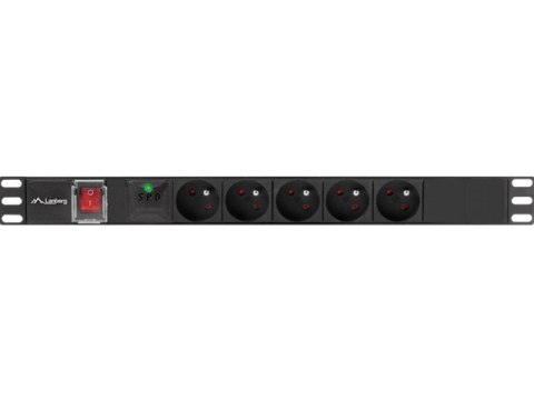 LISTWA ZASILAJĄCA RACK PDU 19" LANBERG 1U 16A 5X 230V PL 2M CZARNA C14 LISTWA ZASILAJĄCA RACK PDU 19" LANBERG 1U 16A 5X 230V PL 2M CZARNA C14