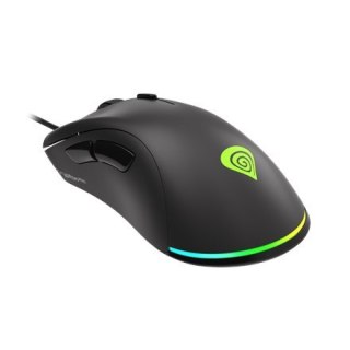 MYSZ DLA GRACZY GENESIS KRYPTON 200 6400DPI CZARNA Z CICHYM KLIKIEM OPROGRAMOWANIE GAMINGOWA