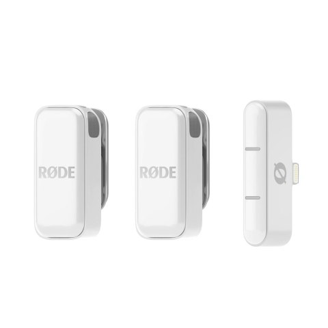 RODE Wireless Micro - 2-kanałowy cyfrowy system bezprzewodowy (Lightning, Biały) RODE Wireless Micro - 2-kanałowy cyfrowy system bezprzewodowy (Lightning, Biały)