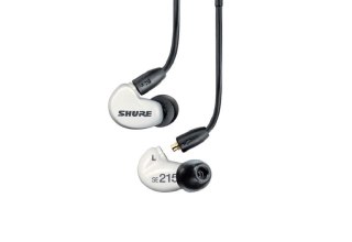 SE215DYWH+UNI-EFS - Słuchawki douszne AONIC215 z pojedynczym przetwornikiem i kablem 3.5mm (białe)