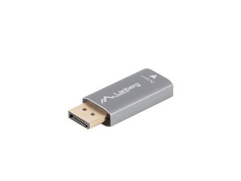 ADAPTER DISPLAYPORT(M)->HDMI(F) 8K SREBRNY LANBERG ADAPTER DISPLAYPORT(M)->HDMI(F) 8K SREBRNY LANBERG