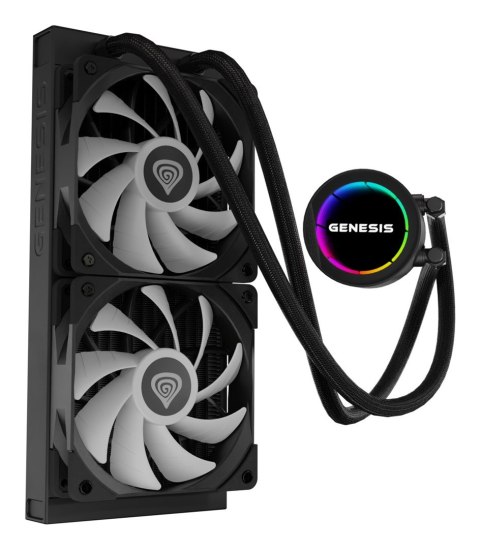 CHŁODZENIE WODNE GENESIS HYDRIA 240 ARGB CZARNE CHŁODZENIE WODNE GENESIS HYDRIA 240 ARGB CZARNE