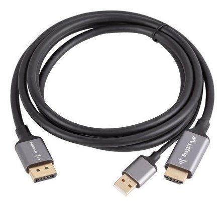 KABEL HDMI(M)->DISPLAYPORT(M) 1.8M 4K CZARNY LANBERG KABEL HDMI(M)->DISPLAYPORT(M) 1.8M 4K CZARNY LANBERG