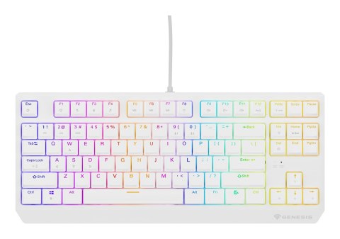 KLAWIATURA DLA GRACZY GENESIS THOR 230 TKL US RGB MECHANICZNA OUTEMU RED BIAŁA HOT SWAP