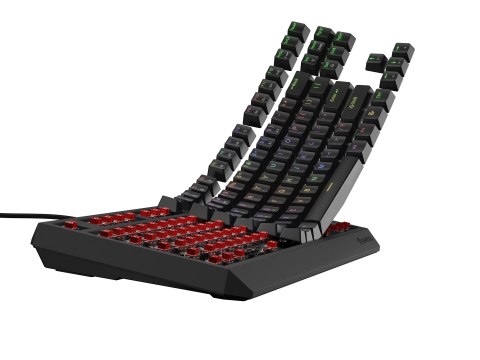 KLAWIATURA DLA GRACZY GENESIS THOR 230 TKL US RGB MECHANICZNA OUTEMU RED CZARNA HOT SWAP
