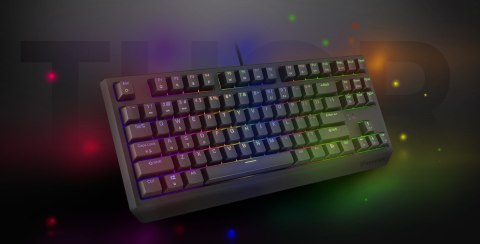 KLAWIATURA DLA GRACZY GENESIS THOR 230 TKL US RGB MECHANICZNA OUTEMU RED CZARNA HOT SWAP