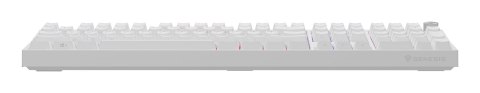 KLAWIATURA DLA GRACZY GENESIS THOR 404 US PODŚWIETLENIE RGB MECHANICZNA BIAŁA OUTEMU PEACH SILENT