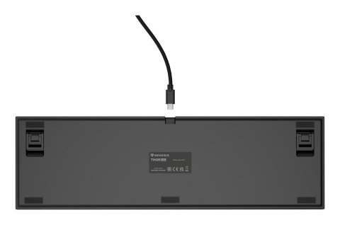 KLAWIATURA DLA GRACZY GENESIS THOR 404 US PODŚWIETLENIE RGB MECHANICZNA CZARNA GATERON YELLOW PRO