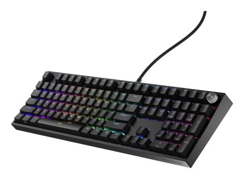 KLAWIATURA DLA GRACZY GENESIS THOR 404 US PODŚWIETLENIE RGB MECHANICZNA CZARNA OUTEMU PEACH SILENT
