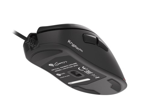 MYSZ DLA GRACZY GENESIS KRYPTON 200 6400DPI CZARNA Z CICHYM KLIKIEM OPROGRAMOWANIE GAMINGOWA MYSZ DLA GRACZY GENESIS KRYPTON 200 6400DPI CZARNA Z CICHYM KLIKIEM OPROGRAMOWANIE GAMINGOWA