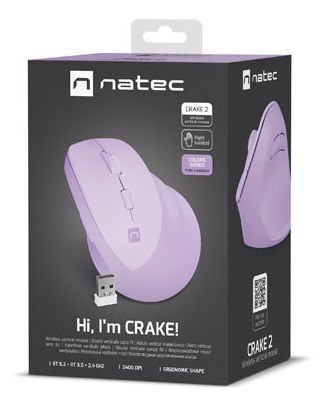 NATEC Crake 2 myszka Uniwersalne Po prawej stronie RF Wireless + Bluetooth Optyczny 2400 DPI NATEC Crake 2 myszka Uniwersalne Po prawej stronie RF Wireless + Bluetooth Optyczny 2400 DPI