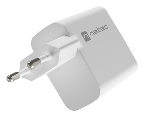 NATEC ŁADOWARKA RIBERA GAN 1X USB-A + 1X USB-C 45W BIAŁA NATEC ŁADOWARKA RIBERA GAN 1X USB-A + 1X USB-C 45W BIAŁA