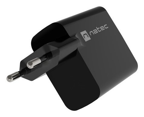 NATEC ŁADOWARKA RIBERA GAN 1x USB-A + 1x USB-C 65W CZARNA NATEC ŁADOWARKA RIBERA GAN 1x USB-A + 1x USB-C 65W CZARNA