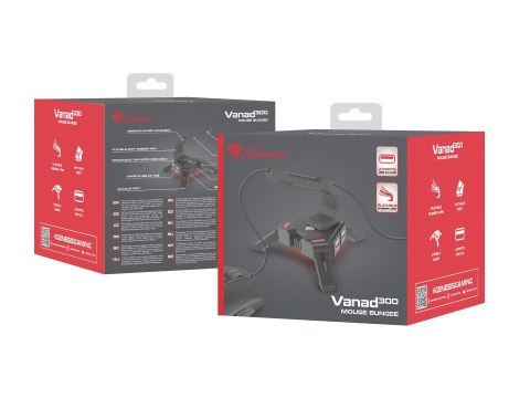 UCHWYT GENESIS VANAD 300 NA KABEL MYSZY MOUSE BUNGEE + HUB USB UCHWYT GENESIS VANAD 300 NA KABEL MYSZY MOUSE BUNGEE + HUB USB