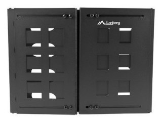 UCHWYT ŚCIENNY RACK 19" 8U 497X400/240 CZARNY LANBERG