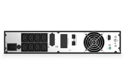 Digitus Zasilacz awaryjny UPS Online Rack 19" LCD, 2000VA/2000W, 4x12V/9Ah, 8xC13, USB, RS232, RJ45 Digitus Zasilacz awaryjny UPS Online Rack 19" LCD, 2000VA/2000W, 4x12V/9Ah, 8xC13, USB, RS232, RJ45
