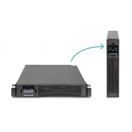 Digitus Zasilacz awaryjny UPS Online Rack 19" LCD, 2000VA/2000W, 4x12V/9Ah, 8xC13, USB, RS232, RJ45 Digitus Zasilacz awaryjny UPS Online Rack 19" LCD, 2000VA/2000W, 4x12V/9Ah, 8xC13, USB, RS232, RJ45
