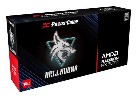 Karta graf. PowerColor Hellhound RX9070 16G-L/OC Karta graf. PowerColor Hellhound RX9070 16G-L/OC