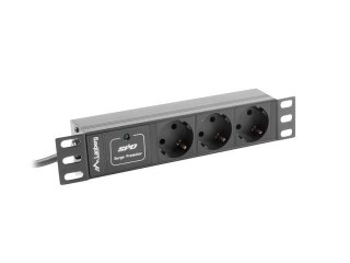 LANBERG LISTWA ZASILAJĄCA RACK 10" (1U, 10A, 3X 230V PL)