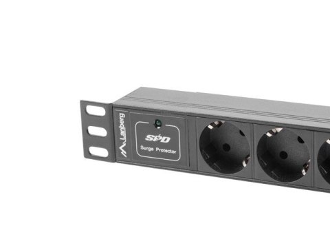 LANBERG LISTWA ZASILAJĄCA RACK 10" (1U, 10A, 3X 230V PL)