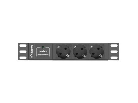LANBERG LISTWA ZASILAJĄCA RACK 10" (1U, 10A, 3X 230V PL)