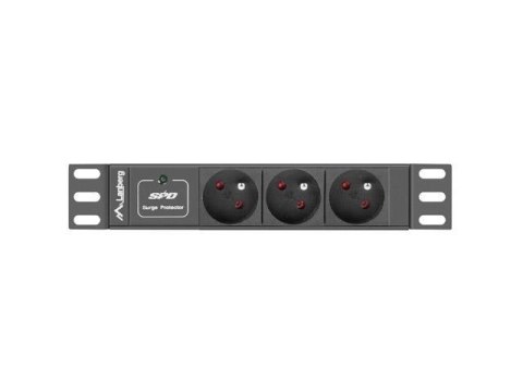 LANBERG LISTWA ZASILAJĄCA RACK 10" (1U, 10A, 3X 230V PL)