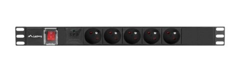 LISTWA ZASILAJĄCA RACK PDU 19" LANBERG 1U 16A 5X 230V PL 2M CZARNA C14 LISTWA ZASILAJĄCA RACK PDU 19" LANBERG 1U 16A 5X 230V PL 2M CZARNA C14