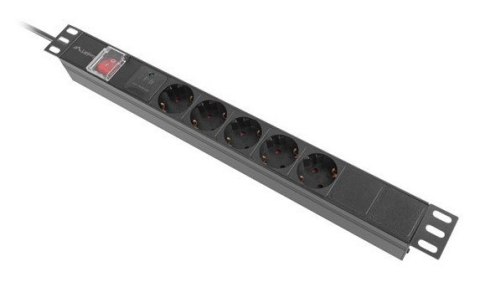 LISTWA ZASILAJĄCA RACK PDU 19" LANBERG 1U 16A 5X 230V SCHUKO 2M CZARNA LISTWA ZASILAJĄCA RACK PDU 19" LANBERG 1U 16A 5X 230V SCHUKO 2M CZARNA