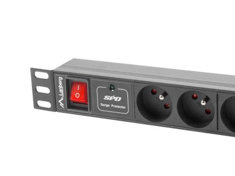 Lanberg PDU-04E04I-0200-BK rozdzielacz zasilania PDU 4 x gniazdo sieciowe 1U Czarny Lanberg PDU-04E04I-0200-BK rozdzielacz zasilania PDU 4 x gniazdo sieciowe 1U Czarny