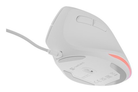 MYSZ WERTYKALNA NATEC CRAKE 2 PRO 12800DPI BIAŁA PROGRAMOWALNA OPTYCZNA MYSZ WERTYKALNA NATEC CRAKE 2 PRO 12800DPI BIAŁA PROGRAMOWALNA OPTYCZNA