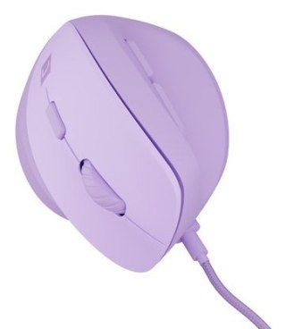MYSZ WERTYKALNA NATEC CRAKE 2 PRO 12800DPI PURE LAVENDER PROGRAMOWALNA OPTYCZNA