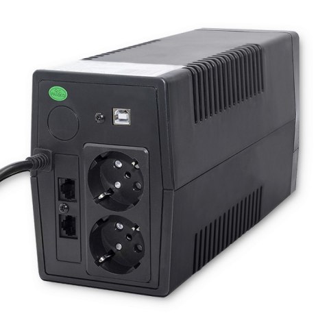 Qoltec 53977 Zasilacz awaryjny UPS | Monolith | 450VA | 240W | LCD | USB | RJ45 Qoltec 53977 Zasilacz awaryjny UPS | Monolith | 450VA | 240W | LCD | USB | RJ45