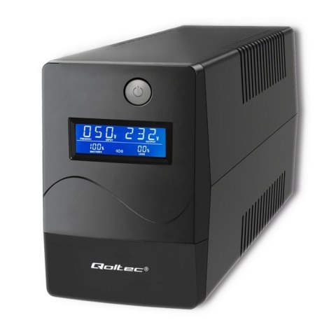 Qoltec 53977 Zasilacz awaryjny UPS | Monolith | 450VA | 240W | LCD | USB | RJ45 Qoltec 53977 Zasilacz awaryjny UPS | Monolith | 450VA | 240W | LCD | USB | RJ45