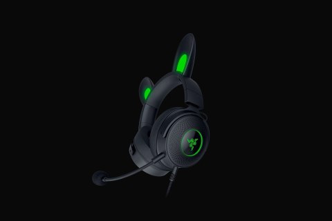Razer Wired, Nauszne, Czarny, Zestaw słuchawkowy do gier, Kraken V2 Pro, Kitty Edition Razer Wired, Nauszne, Czarny, Zestaw słuchawkowy do gier, Kraken V2 Pro, Kitty Edition