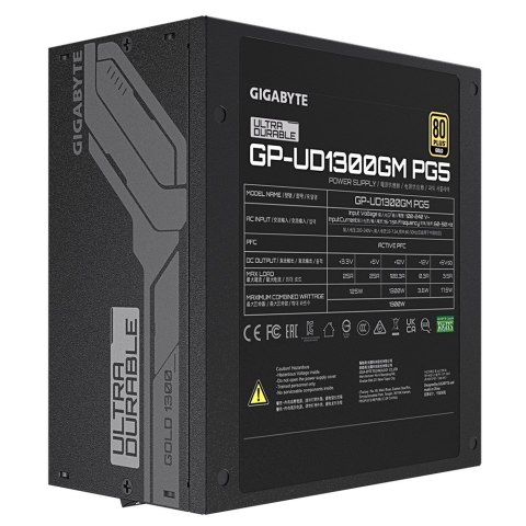 Zasilacz Gigabyte UD1300GM PG5 1300W 80+ Gold Zasilacz Gigabyte UD1300GM PG5 1300W 80+ Gold
