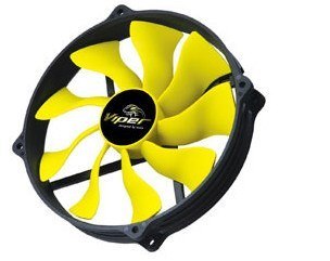 Akasa 14cm Viper R Fan Obudowa komputera Wentylator Czarny, Żółty Akasa 14cm Viper R Fan Obudowa komputera Wentylator Czarny, Żółty